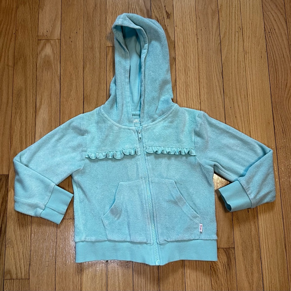 Ruffle Butts Terry Cloth Zip Up